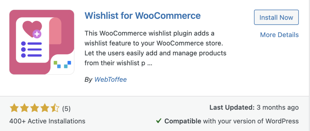 Listas de deseos para el complemento WooCommerce