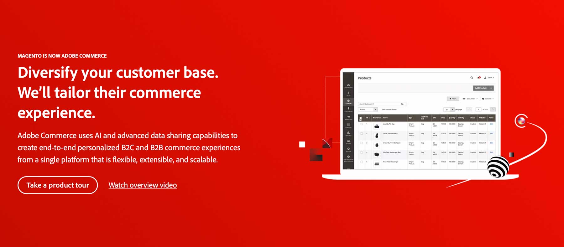 Adobe Commerce 전자상거래 플랫폼