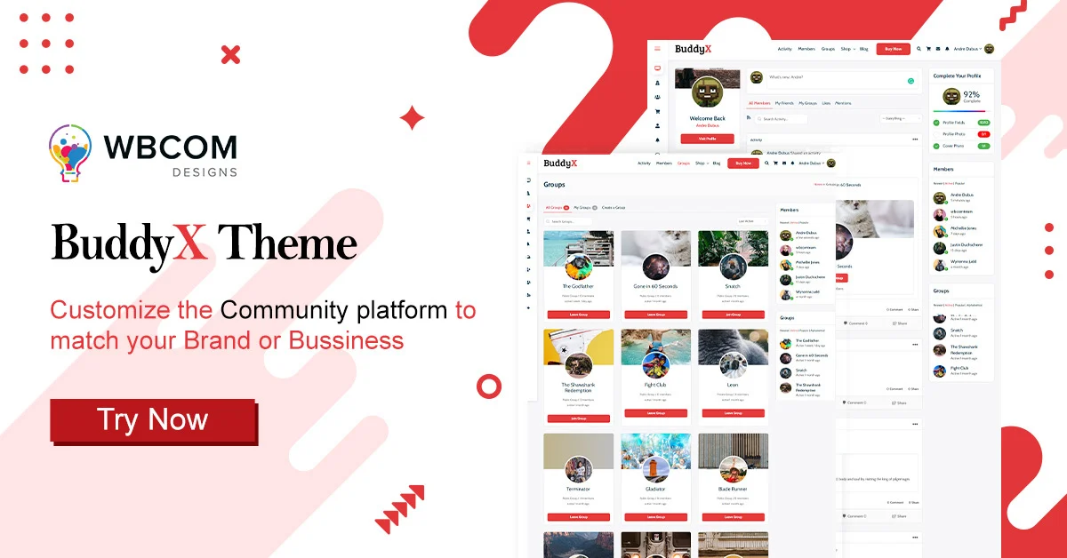 BuddyPress Theme - Tema de la comunidad de WordPress