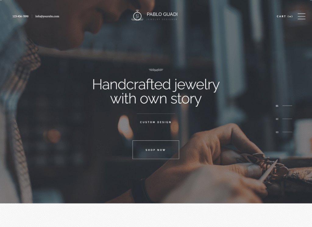 Pablo Guadi - Precious Stones Designer & Handcrafted Jewelry Online Shop WordPress Theme