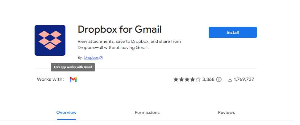 Gmail 的 Dropbox