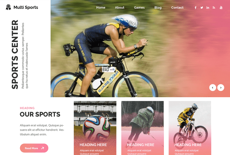 Multi Sports WP Theme