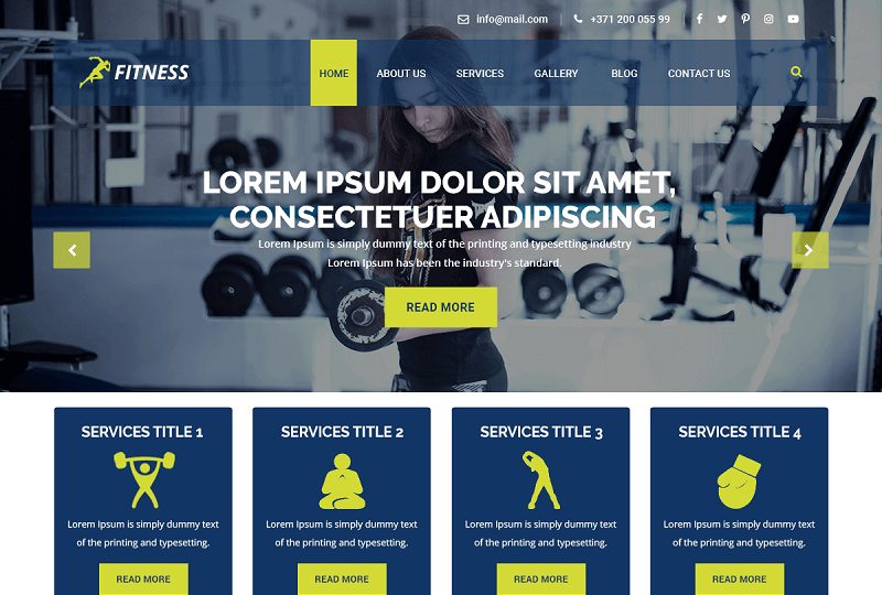 VW Fitness WP Theme