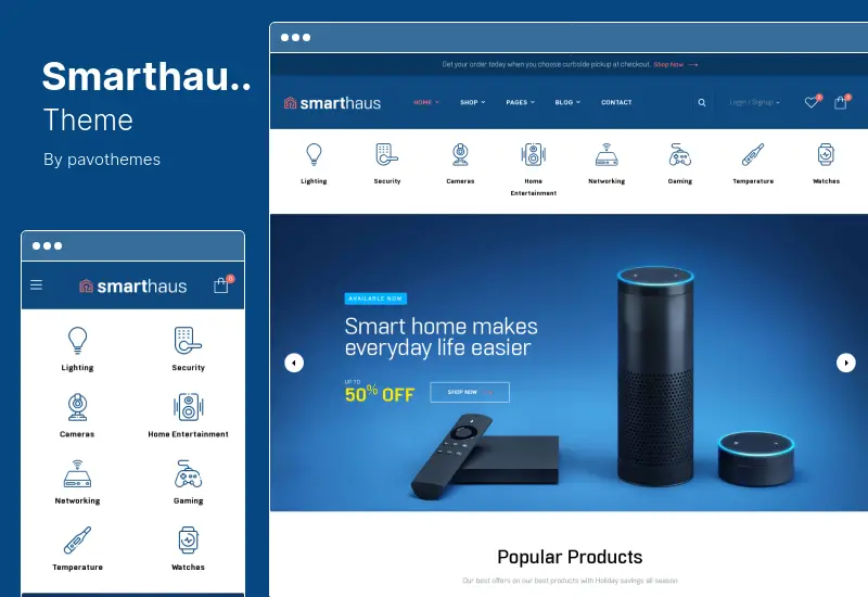 Smarthaus 主题 - Smarthome 产品 WooCommerce 主题