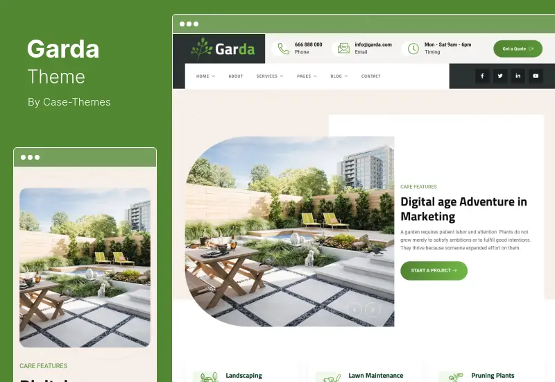 Garda 主题 - 园艺和园林绿化 WordPress 主题