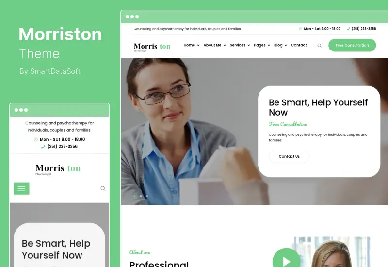 Tema Morriston - Tema WordPress per psicologi e consulenza
