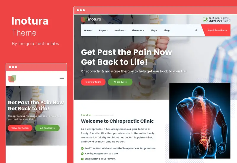 Tema Inotura - Tema WordPress per la salute e la medicina