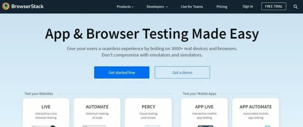 Browserstack - اختبر موقع WordPress الخاص بك للبحث عن مظهر سريع الاستجابة