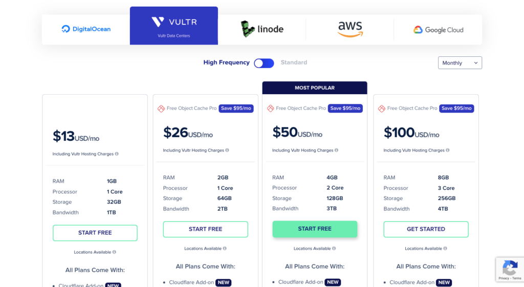 cloudways-vultr-Preisgestaltung