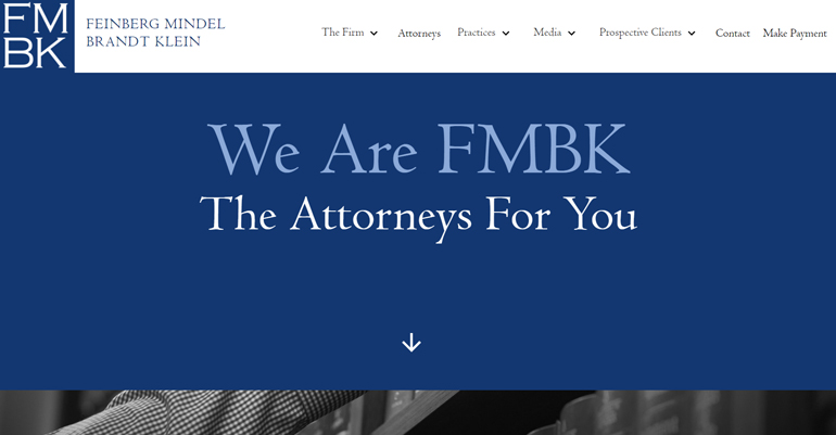 FMBK Law Eines der besten Beispiele für Websites von Anwaltskanzleien