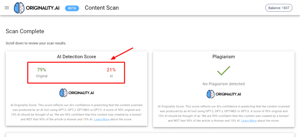 Verificarea conținutului Jasper AI