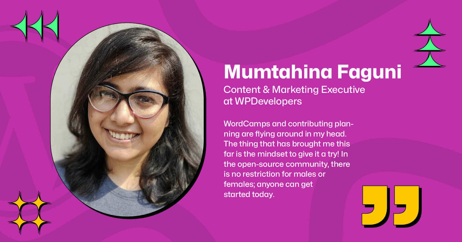 Mumtahina Faguni, WordPress, WordCamp