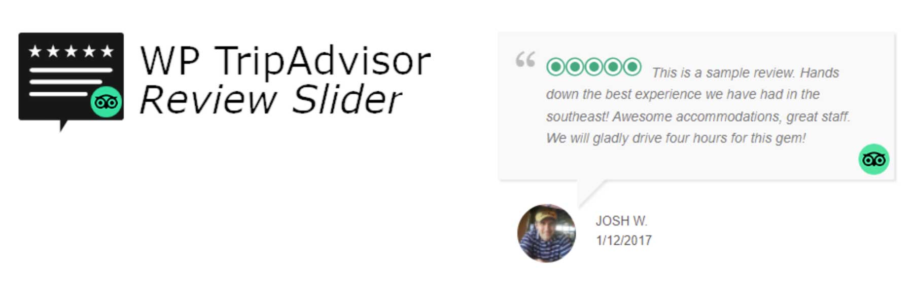 Complemento WP TripAdvisor Review Slider