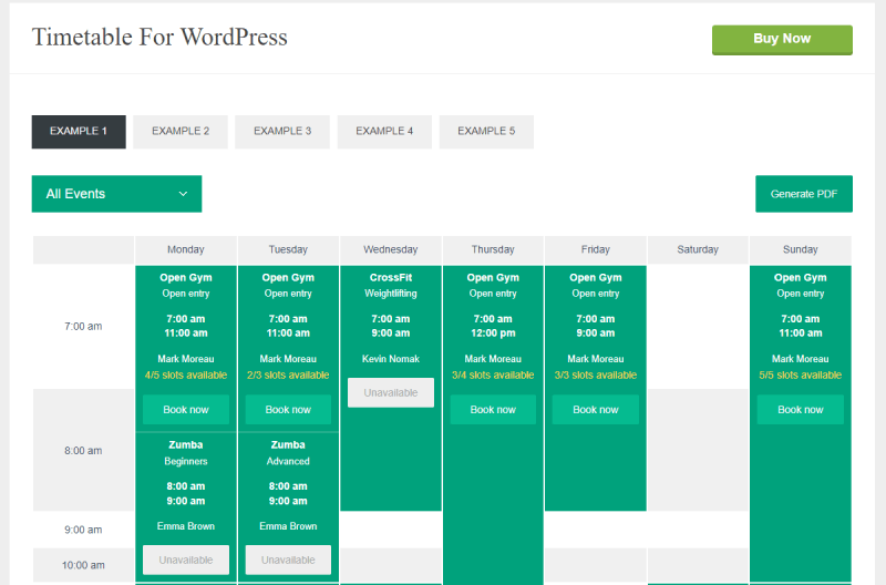 Zeitplan für WordPress Screenshot