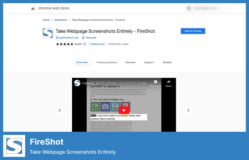 FireShot - Machen Sie Screenshots von Webseiten vollständig