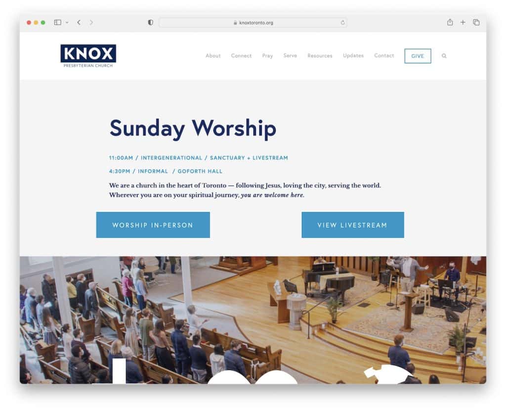 sitio web de la iglesia knox toronto