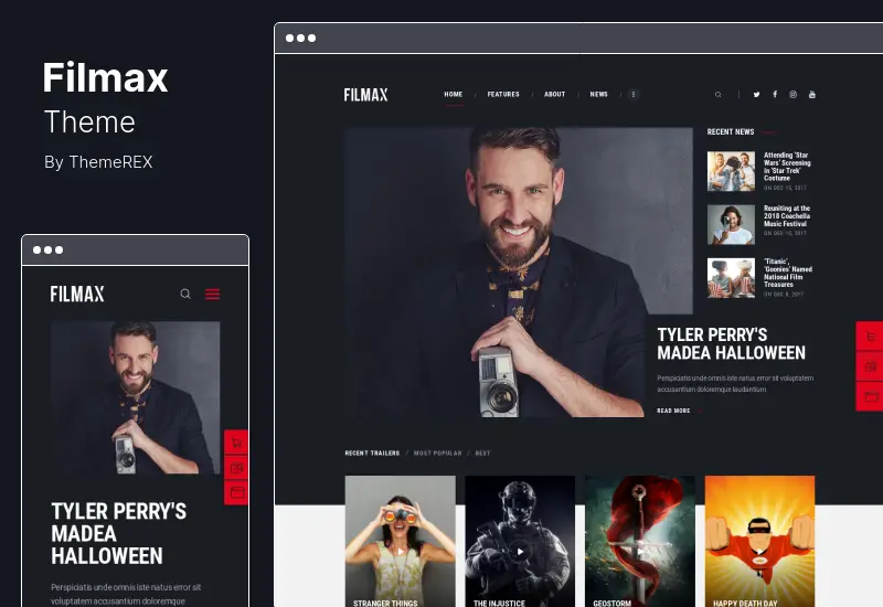 Filmax 主題 - 電影和電影新聞雜誌 WordPress 主題