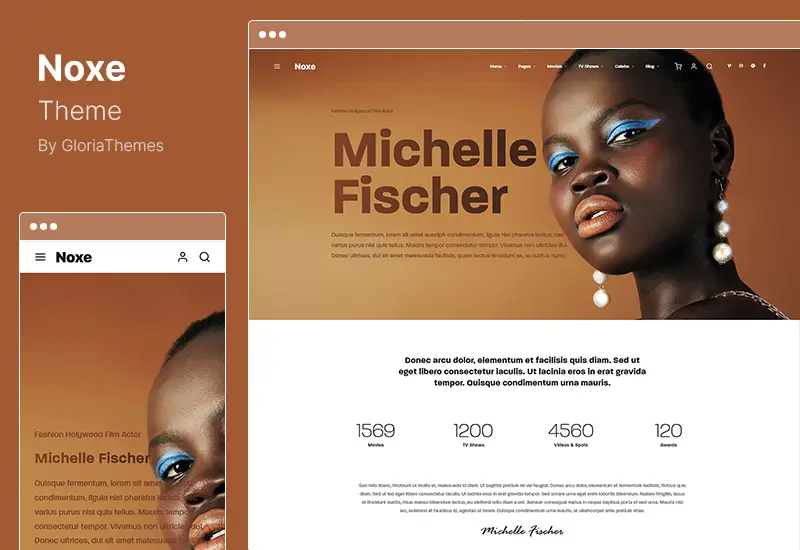Noxe 主題 - 電影製片廠和電影製片人 WordPress 主題
