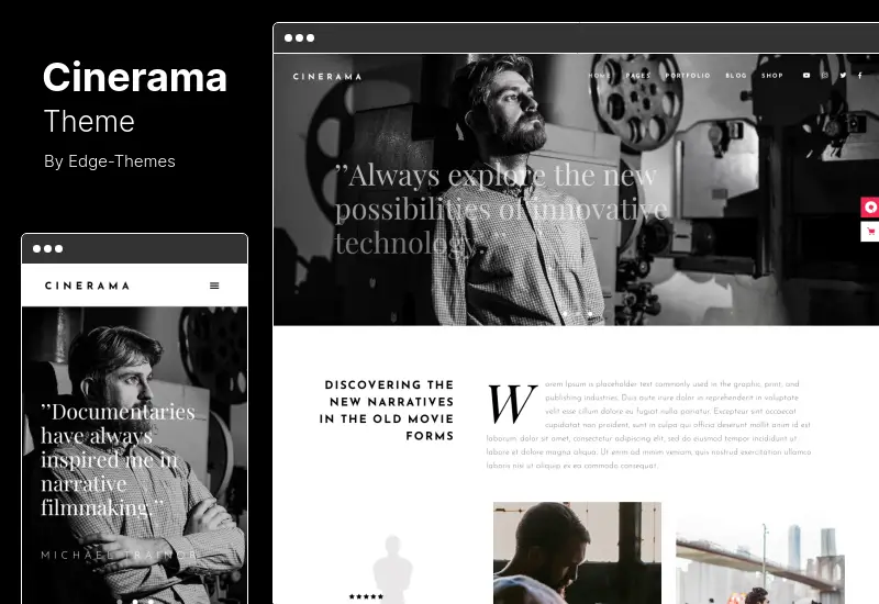 Cinerama Theme - 電影製片廠電影製作人的 WordPress 主題