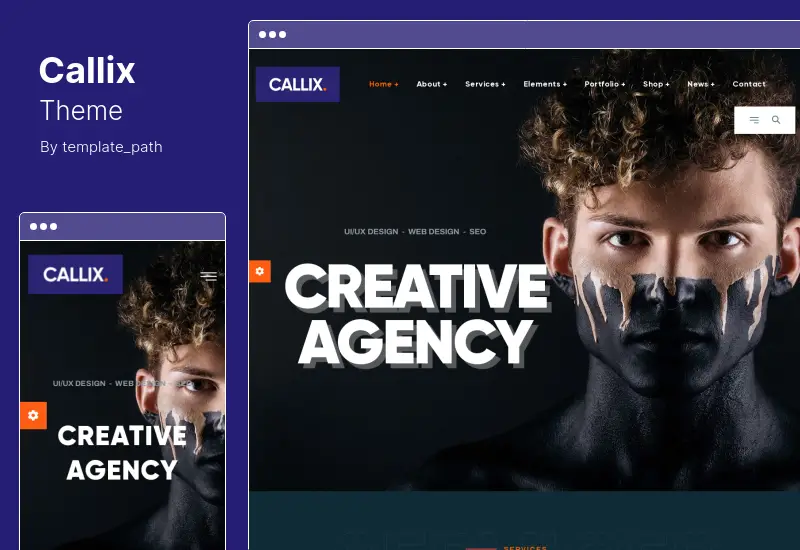 Callix Theme - 크리에이티브 에이전시 워드프레스 테마