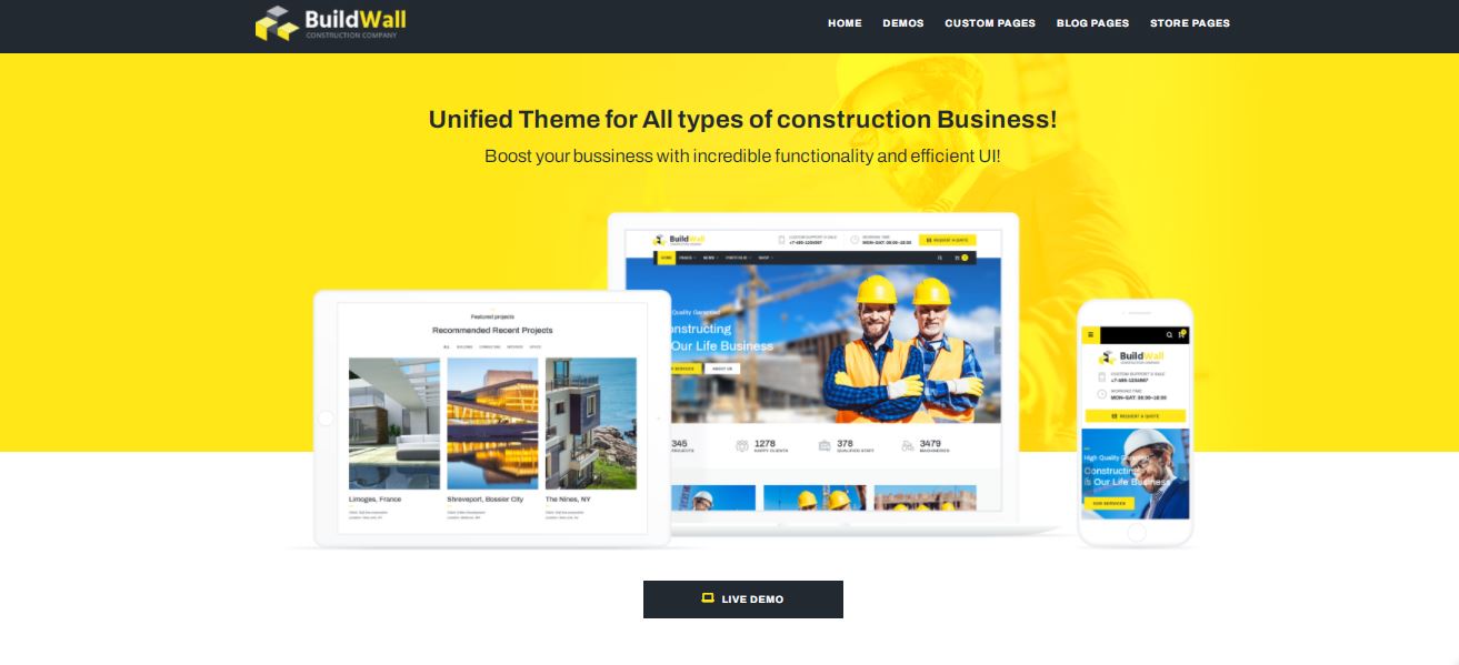 buildwall excellent templatemonster wordpress theme for construction