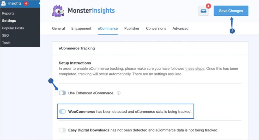 Seguimiento de conversiones de WooCommerce con MonsterInsights