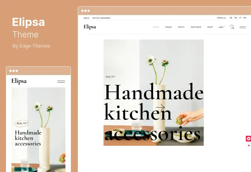 Elipsa Theme - Tema de WordPress para revista creativa