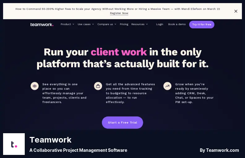 Teamwork: un software de gestión de proyectos colaborativo