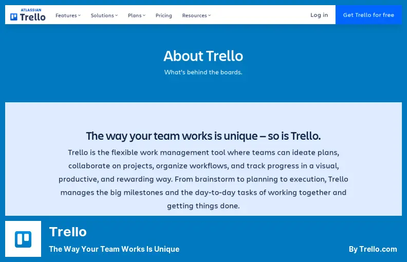 Trello: la forma en que trabaja su equipo es única