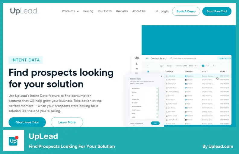 UpLead - 尋找尋找您的解決方案的潛在客戶