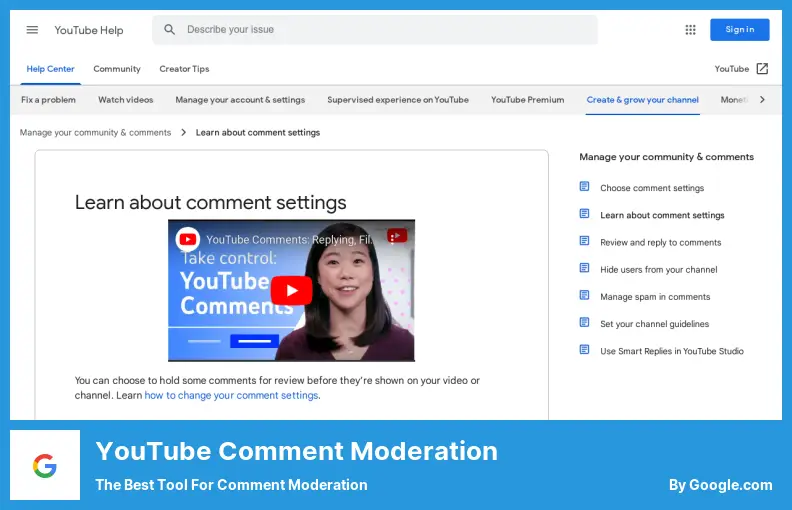 Moderación de comentarios de YouTube: la mejor herramienta para la moderación de comentarios