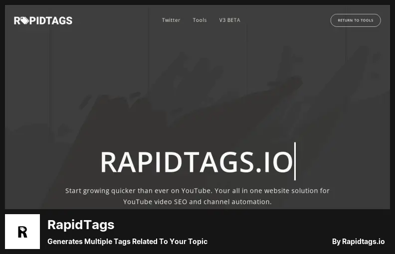 RapidTags: genera varias etiquetas relacionadas con su tema