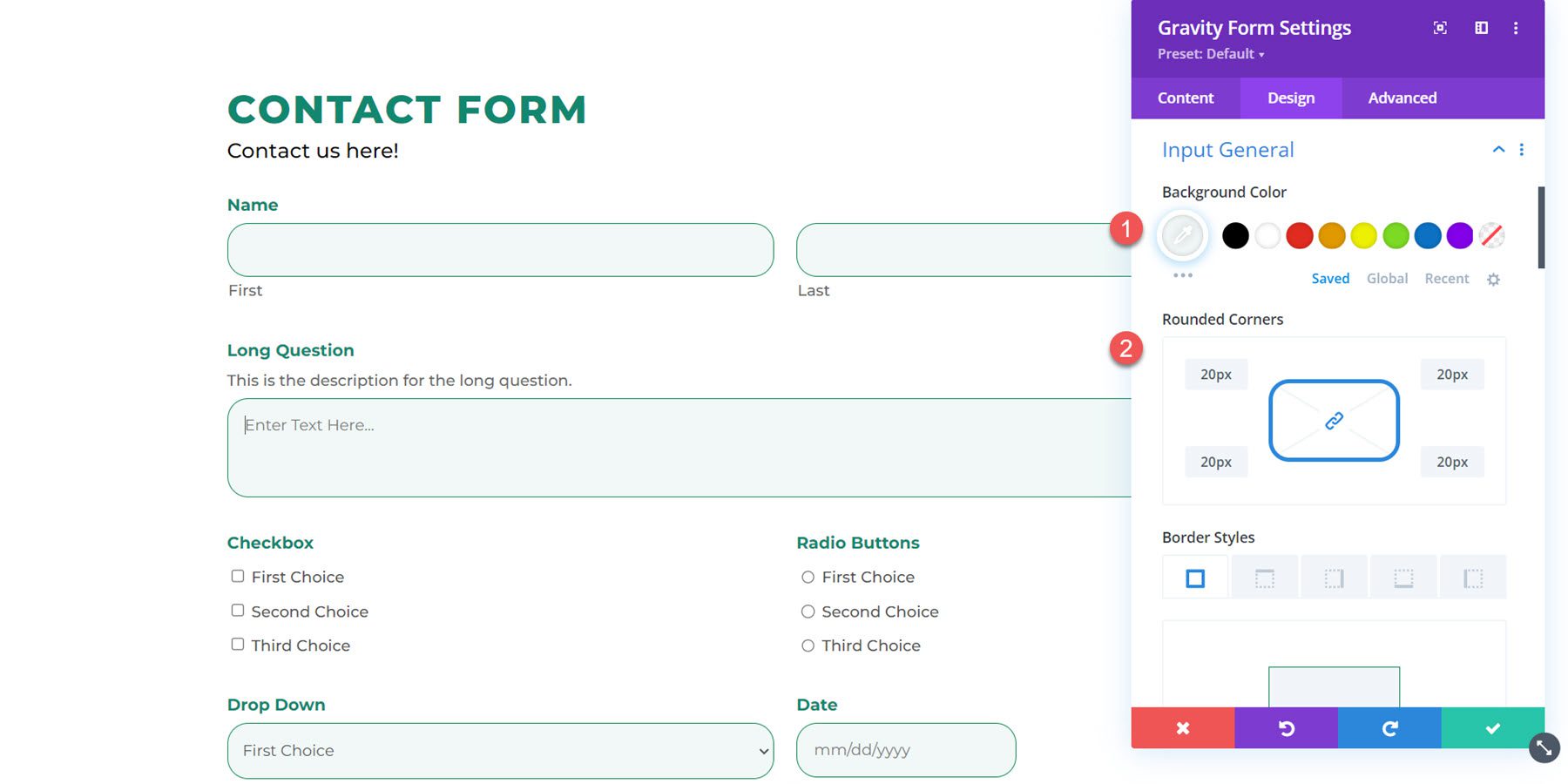 Divi Plugin Evidenzia Divi Gravity Forms Input Generale