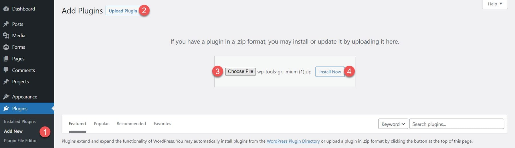 Divi Plugin Evidenzia Divi Gravity Forms Installa