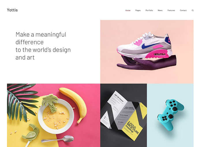 Yotis | Personal Creative Portfolio WordPress Tema + Tienda