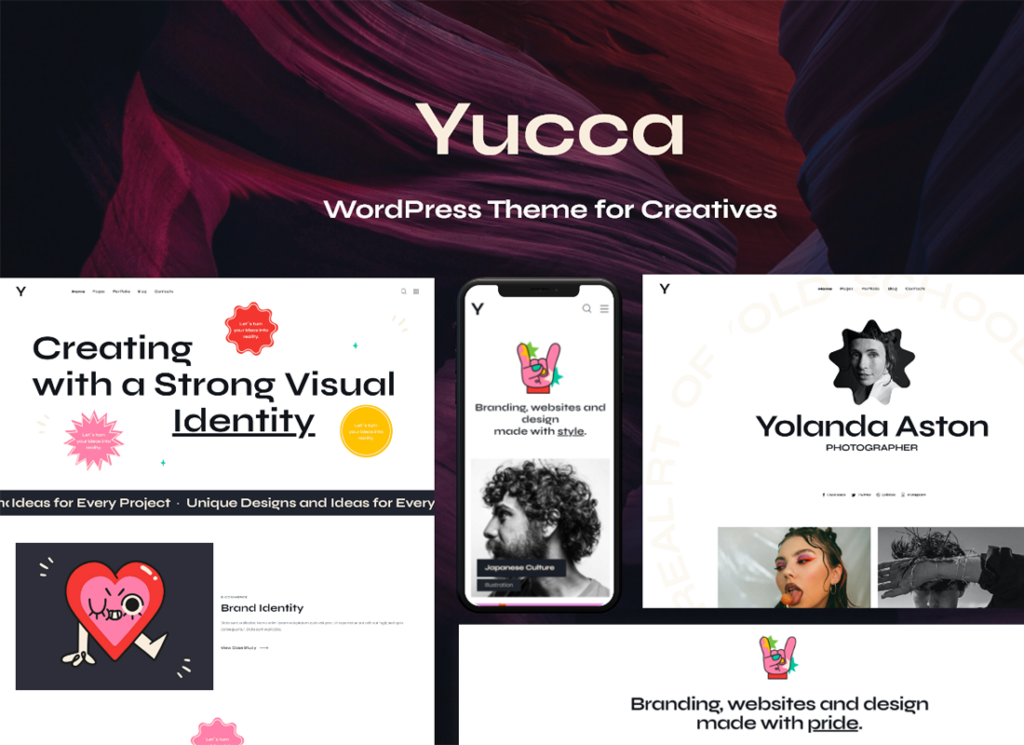 Yucca - Tema de WordPress para creativos