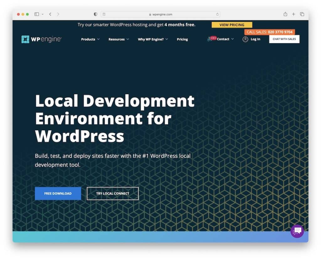 entorno de desarrollo de wordpress local del motor wp