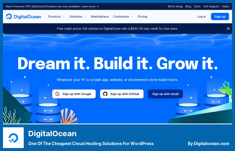 DigitalOcean: una de las soluciones de alojamiento en la nube más baratas para WordPress