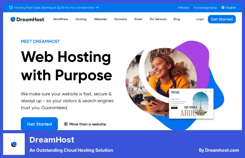 DreamHost - 出色的云托管解决方案