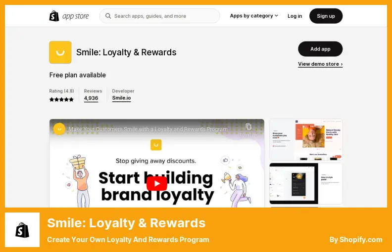 Smile: Loyalty & Rewards - Kendi Sadakat ve Ödül Programınızı Oluşturun