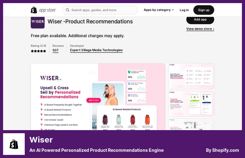 Wiser - un moteur de recommandations de produits personnalisés alimenté par l'IA