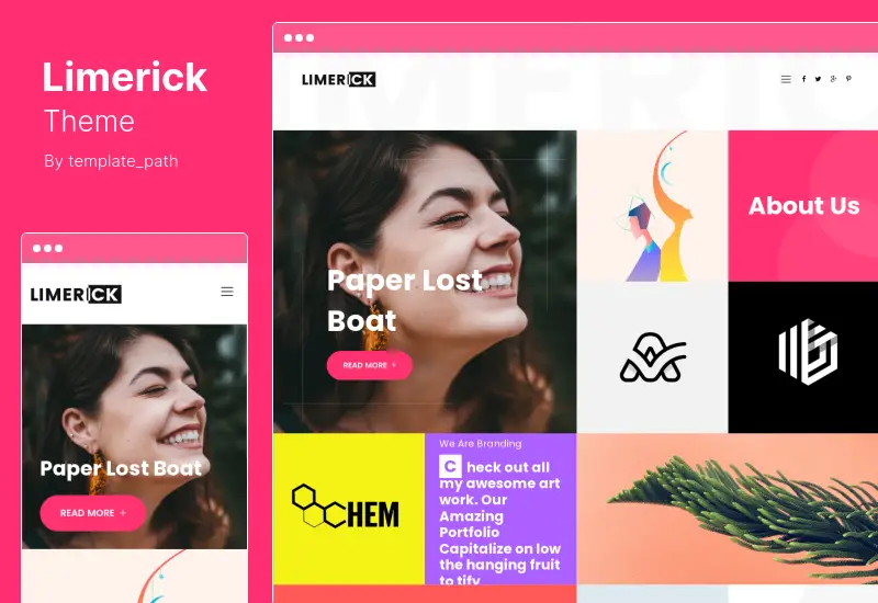 Limerick Theme - ธีม WordPress ผลงานอเนกประสงค์ที่มีสีสันและทันสมัย