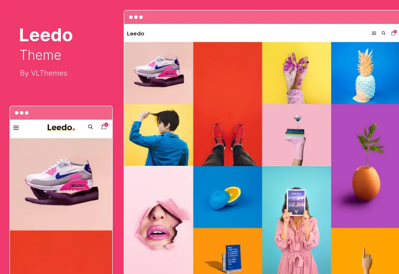 Tema Leedo - Tema WordPress Portofolio Modern, Penuh Warna & Kreatif