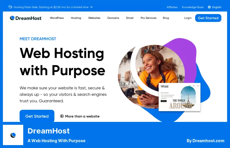 DreamHost - un web hosting con uno scopo