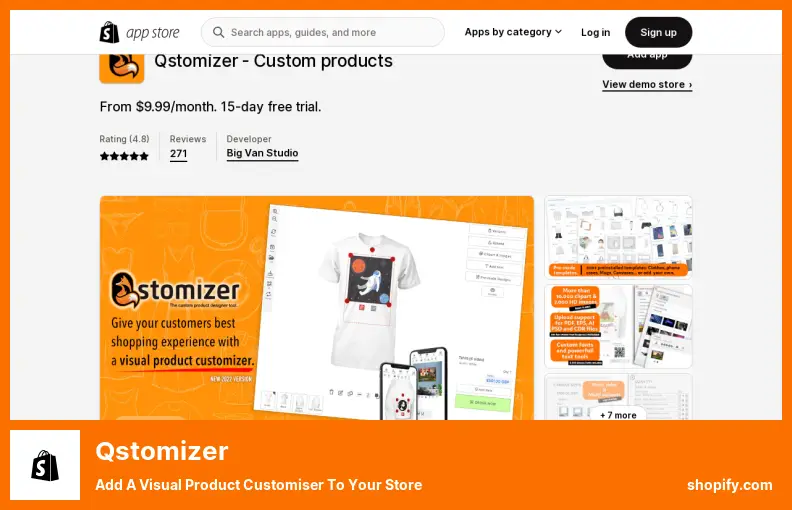 Qstomizer: agregue un personalizador visual de productos a su tienda