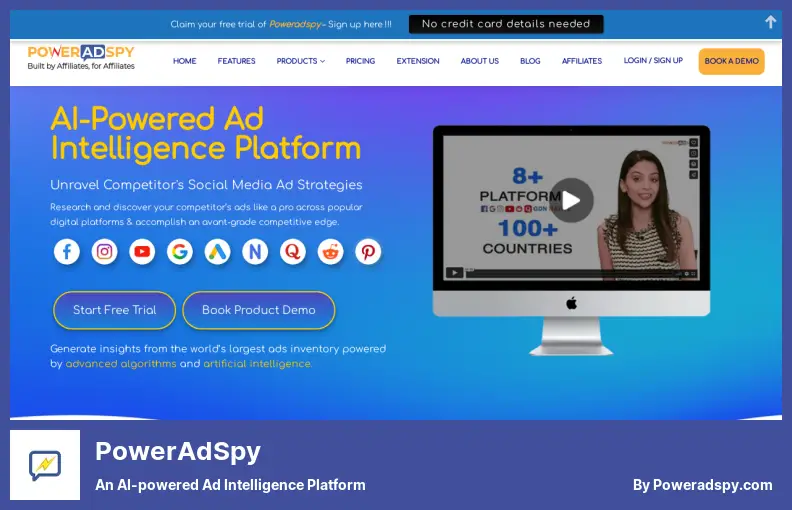 PowerAdSpy — oparta na sztucznej inteligencji platforma analizy reklam