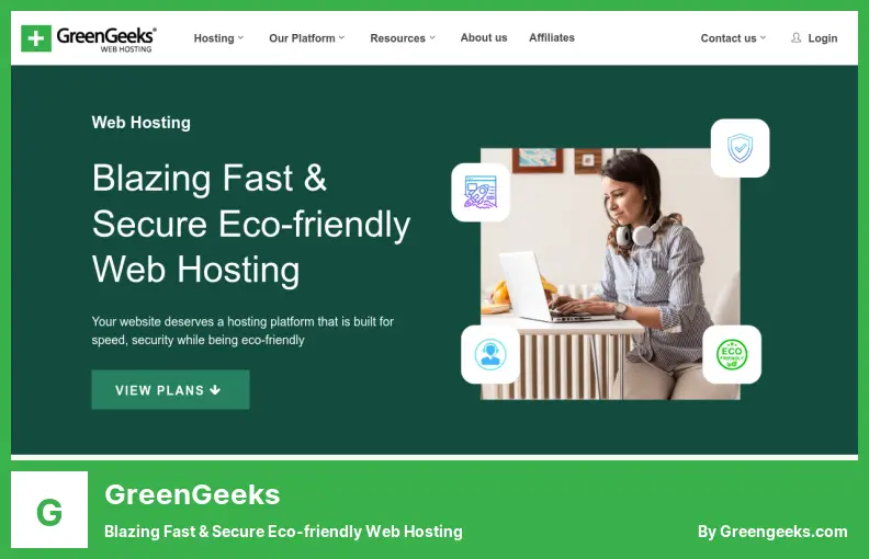 GreenGeeks — Błyskawicznie szybki i bezpieczny, przyjazny dla środowiska hosting WWW