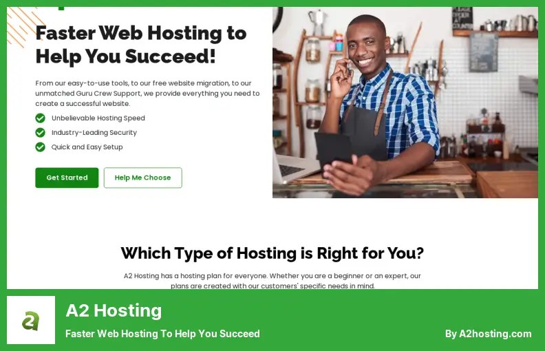 A2 Hosting - Hospedagem Web mais rápida para ajudá-lo a ter sucesso