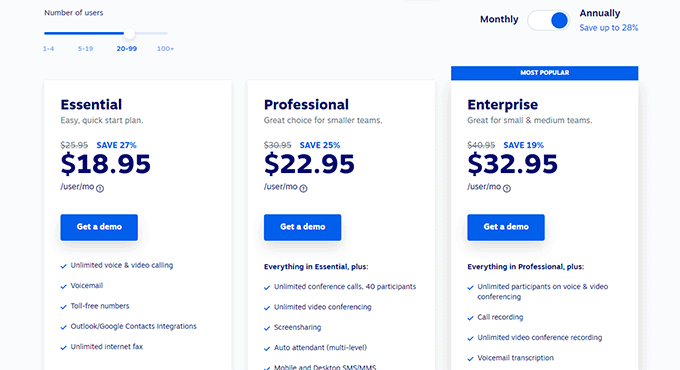 Nextiva pricing