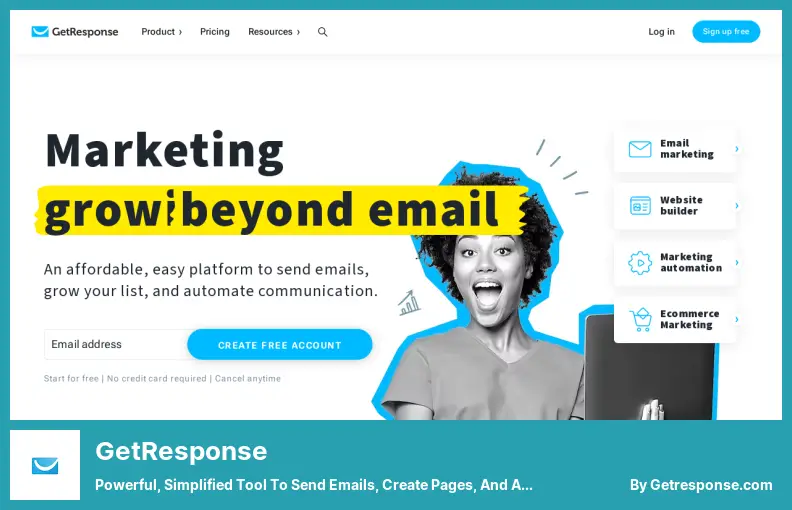 GetResponse — potężne, uproszczone narzędzie do wysyłania e-maili, tworzenia stron i automatyzacji marketingu